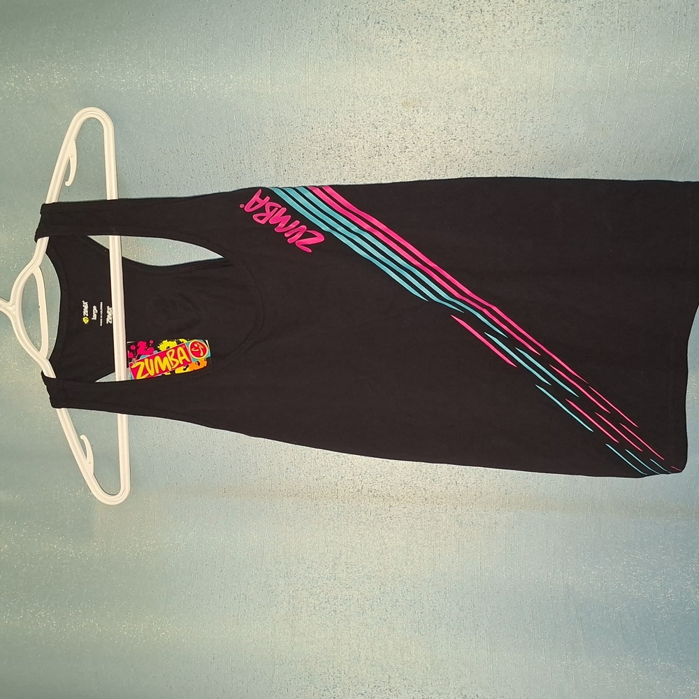 NWT Zumba Fitness Black Tank Top